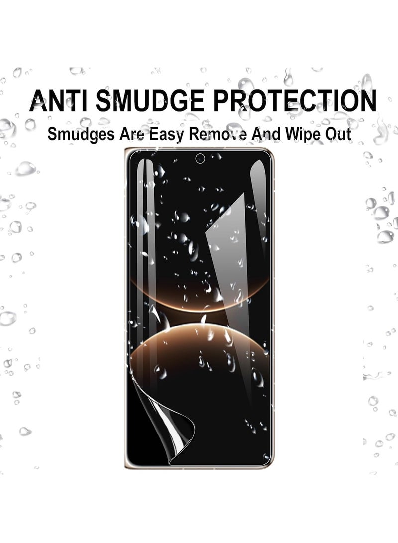 Screen Protector Compatible with Huawei Mate X7, 【2+2 Bundle】 Includes TPU Protective Film + Outer Protective Film, High-Definition Transparent Flexible Edge Soft TPU, Fingerprint Unlock, Bubble-Free Installation - Image 4